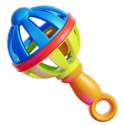 Kid's Toy 3D Illustration RATTLE