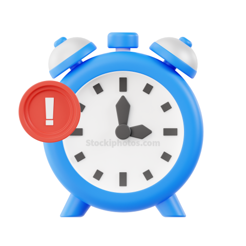 3d Work Productivity and Time Management Alarm