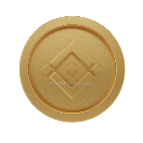 3D Crypto Currency Finance Illustration Binance Coin 1