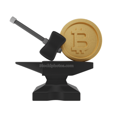 3D Crypto Currency Finance Illustration Envile   Coin 1