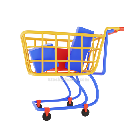 3D Ecommerce and Sales Illustration Buying 01