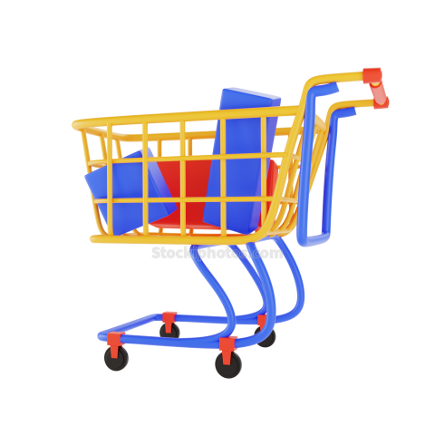 3D Ecommerce and Sales Illustration Buying 03