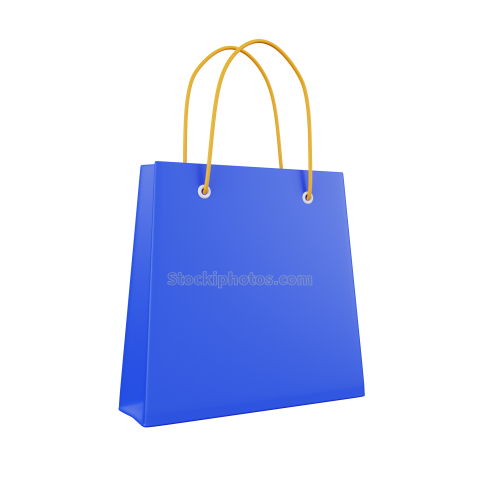 3D Ecommerce and Sales Illustration Shopping Bag 01