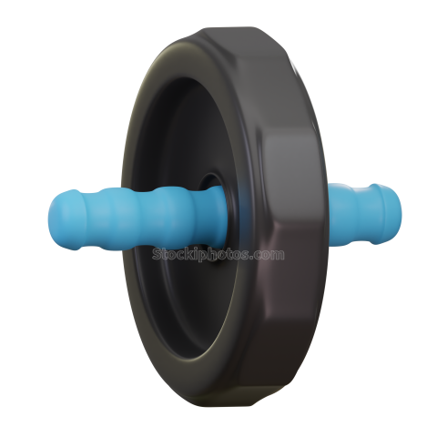 3D Gym Workout and Fitness Illustration Adjustable Barbell