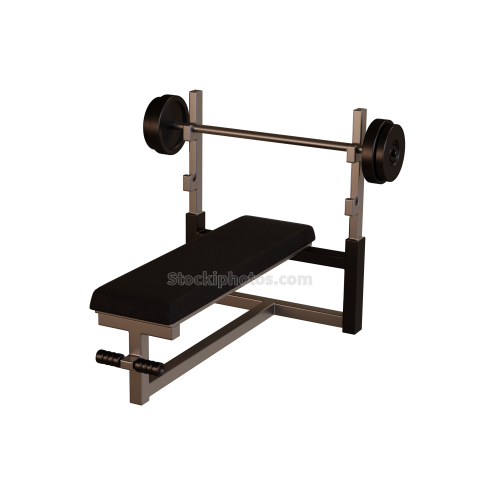 fitness and gym icon 3d illustration Bench Press