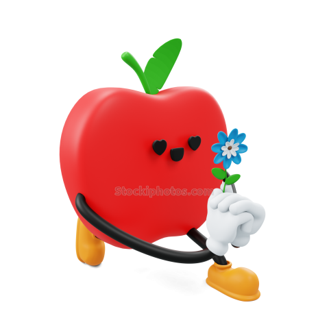 3D Social Media Emoji Character Illustration Apple 12