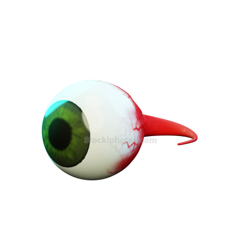 3D Halloween Holiday Celebration Illustration EyeBall