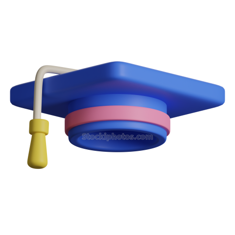 3D School Education Illustration Icon Graduation Cap