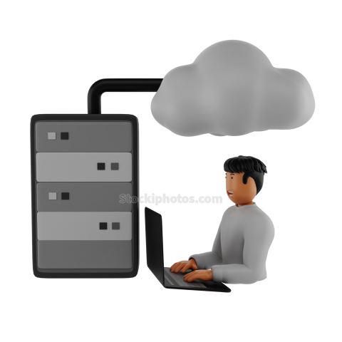 3D Computer Cloud Technology and Networking Wireless Wifi Communication (12)