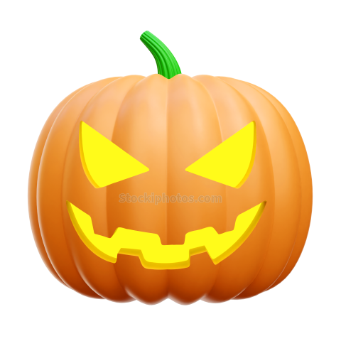 3D Halloween Holiday Celebration Illustration pumpkin 3