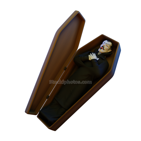 3D Halloween Holiday Celebration Illustration Vampire