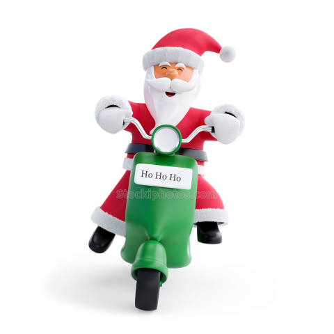 3D Christmas Holidays and Festive Season Illustration icon Santa Poses