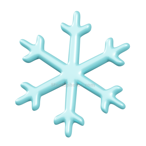 3D Christmas Holiday and Festive Season Illustration icon Snow Flakes 2