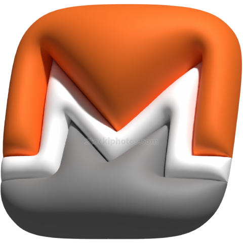 Bubble 3d icons cryptocurrency monero2